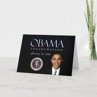 Tarjeta de la inauguración de Obama - modificada