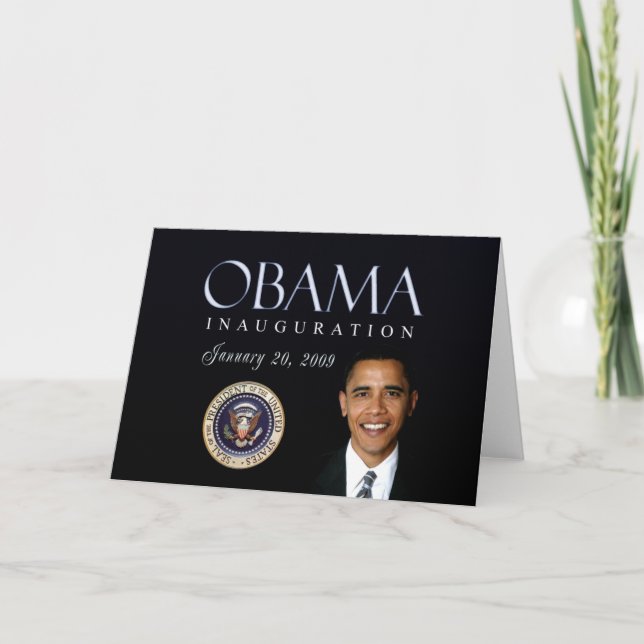 Tarjeta de la inauguración de Obama - modificada (Anverso)