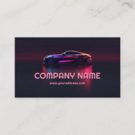 Tarjeta de la industria automotriz con efecto grad