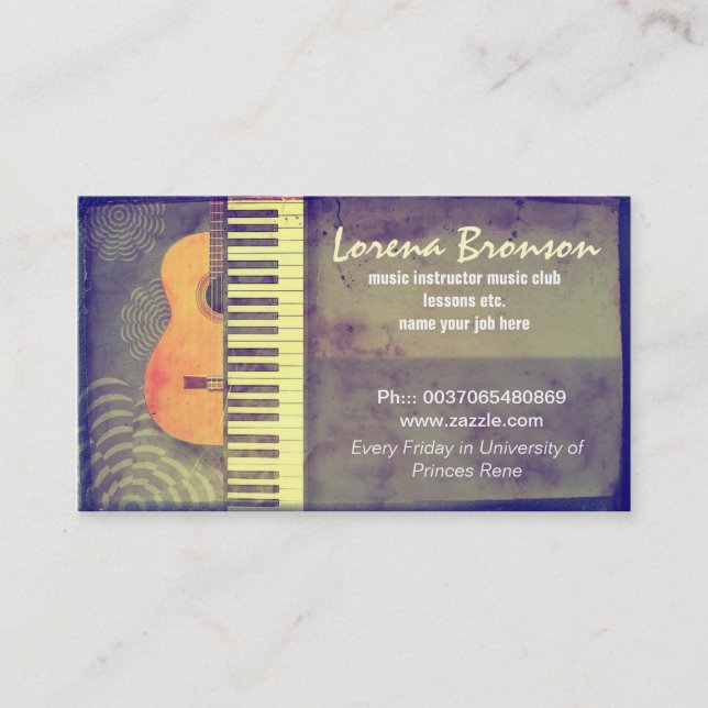 tarjeta de la industria musical (Anverso)
