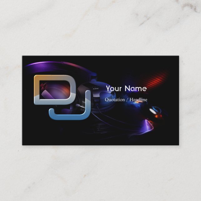 Tarjeta de la industria musical de DJ (Anverso)