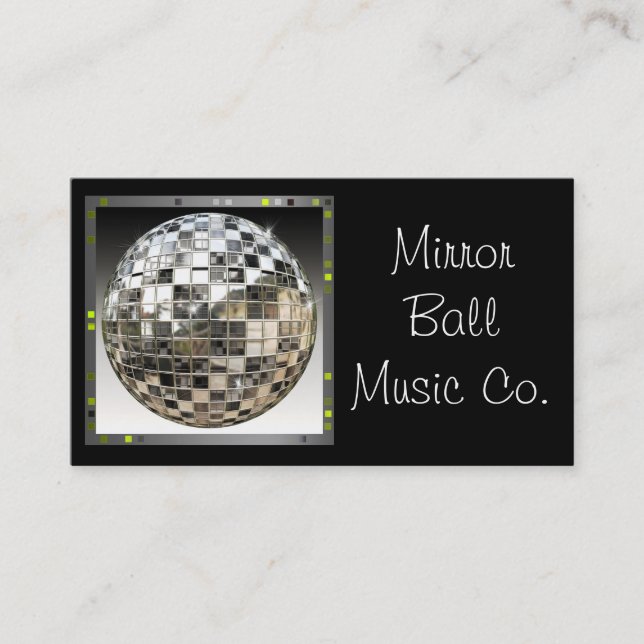 Tarjeta de la industria musical de la bola de (Anverso)