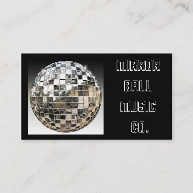 Tarjeta de la industria musical de la bola de (Anverso)