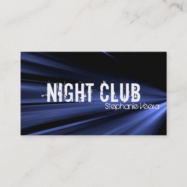 Tarjeta de la industria musical del club de noche (Anverso)