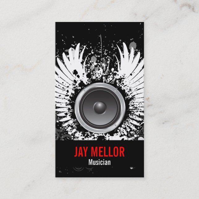 Tarjeta de la industria musical del Grunge (Anverso)