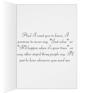 Tarjeta de la infertilidad