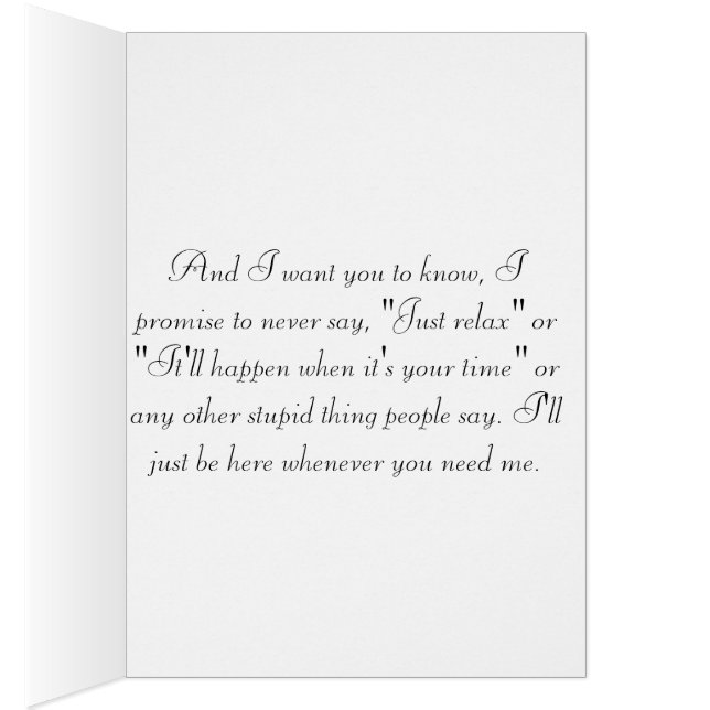 Tarjeta de la infertilidad (Interior (Derecha))