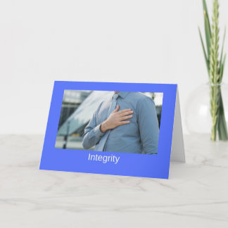 Tarjeta de la integridad