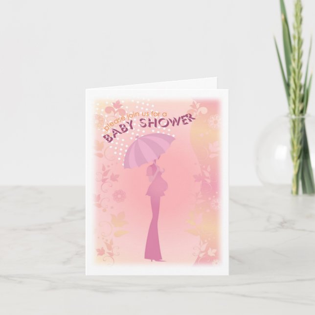 Tarjeta de la invitación de Baby Shower (Anverso)