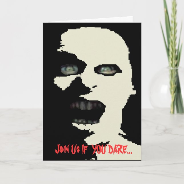 Tarjeta de la invitación de Halloween (Anverso)