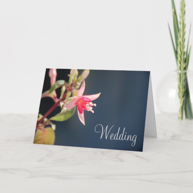 Tarjeta de la invitación de la boda de Fuschia (Anverso)