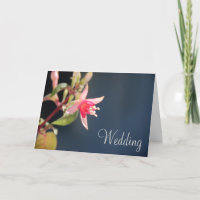 Tarjeta de la invitación de la boda de Fuschia