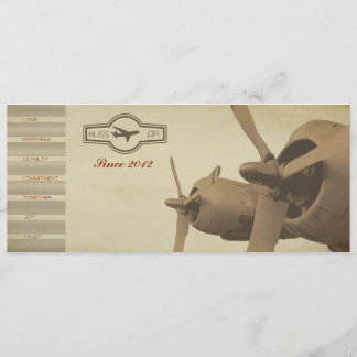 Tarjeta de la invitación de la boda del billete de
