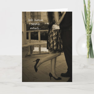 Tarjeta de la invitación de la fuga del par