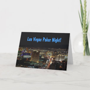 ¡Tarjeta de la invitación de la noche del póker de