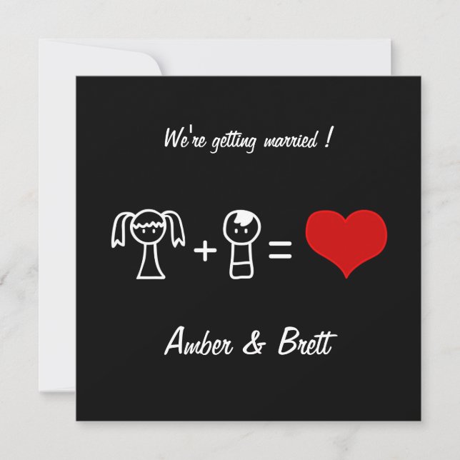 "Tarjeta de la invitación del boda de las (Anverso)