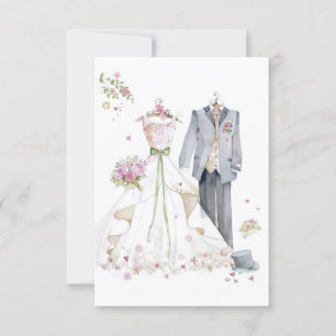 tarjeta de la invitación del boda del vintage