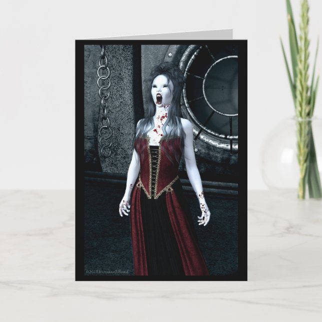 Tarjeta de la invitación del fiesta de Halloween (Anverso)