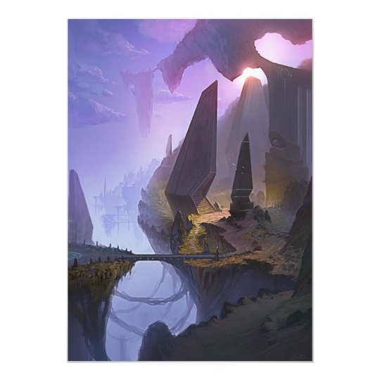 Tarjeta de la invitación del mundo de fantasía