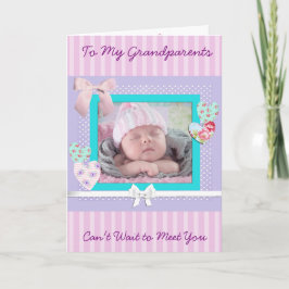 Tarjeta de la invitación del nacimiento de la niña