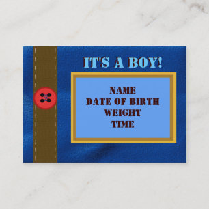 Tarjeta de la invitación del nacimiento del dril