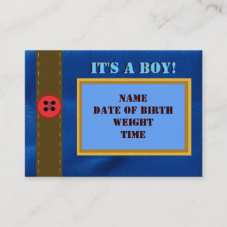 Tarjeta de la invitación del nacimiento del dril