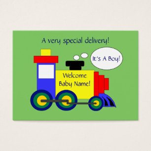 Tarjeta de la invitación del nacimiento del tren