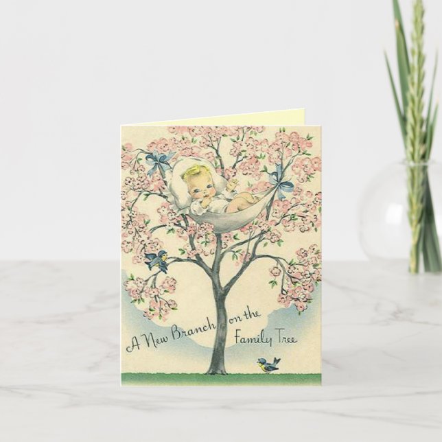 Tarjeta de la invitación del recién nacido (Anverso)