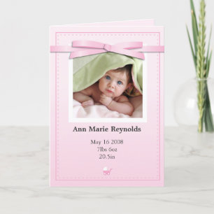 Tarjeta de la invitación del rosa de la foto del