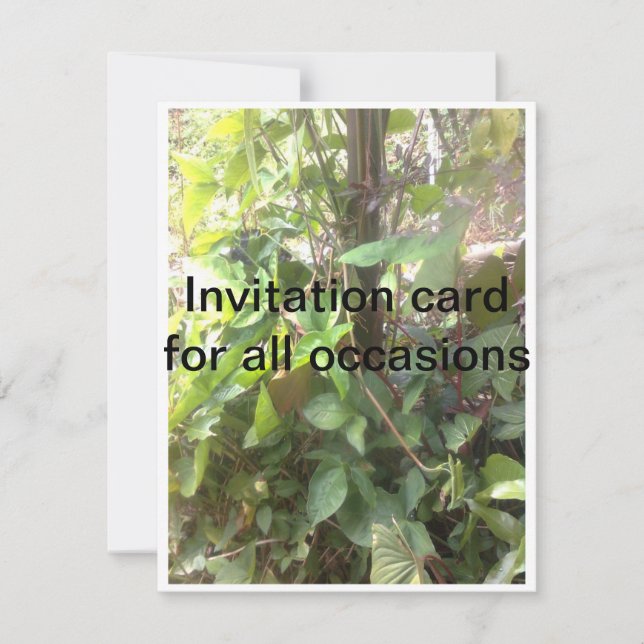 Tarjeta de la invitación para todas las ocasiones (Anverso)