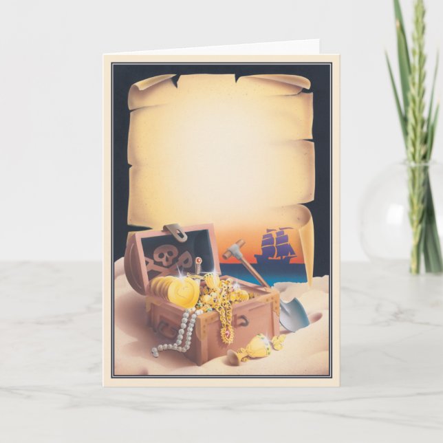 Tarjeta © de la isla del tesoro (Anverso)