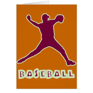 Tarjeta de la jarra del béisbol