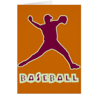 Tarjeta de la jarra del béisbol
