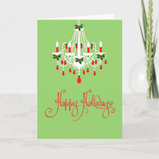 Tarjeta de la lámpara del navidad