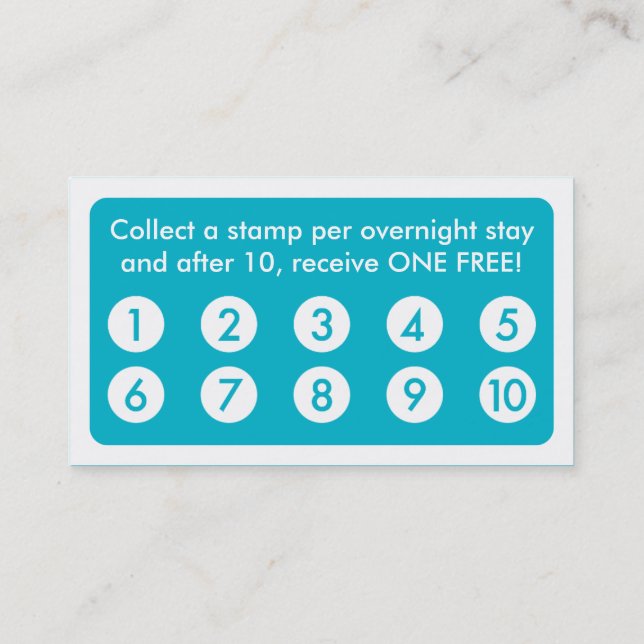 tarjeta de la lealtad de la pata del mascota de la (Reverso)