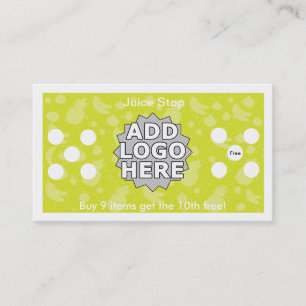 Tarjeta de la lealtad de la tarjeta de visita del