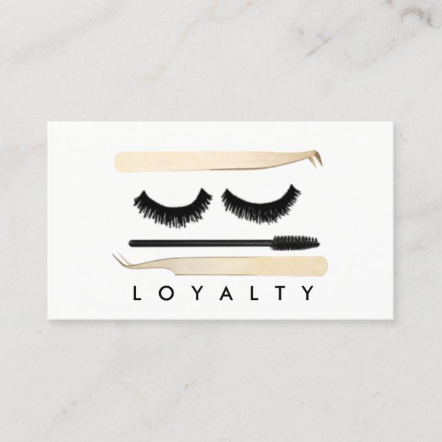 Tarjeta de la lealtad de LASHLIFE (Anverso)