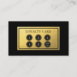 Tarjeta de la lealtad del Relieve metalizado