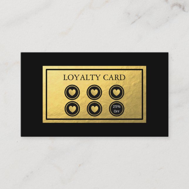 Tarjeta de la lealtad del Relieve metalizado (Anverso)