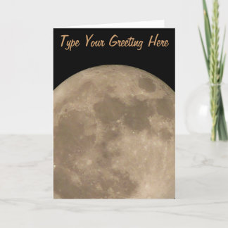 Tarjeta de la Luna Romántica Personalizado de la L