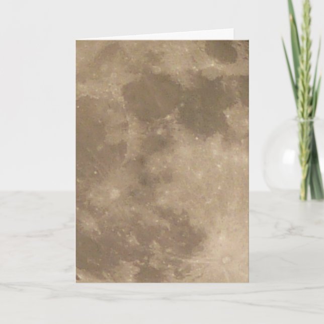 Tarjeta de la Luna Romántica Personalizado de la L (Anverso)