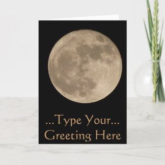 Tarjeta de la Luna Romántica Personalizado de la L