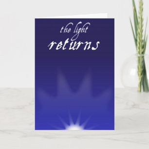 Tarjeta de la Luz que Regresa