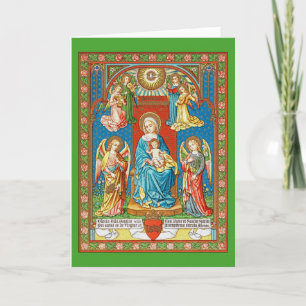 Tarjeta de la Madonna y el Niño