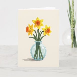 Tarjeta de la Madre de Flor Amarilla Soleada