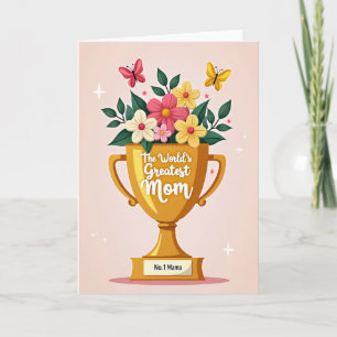 Tarjeta de la Madre del Trofeo Radiante de Amor