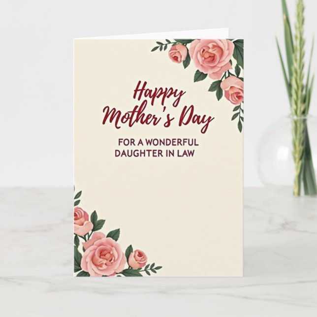 Tarjeta de la Madre Flor de Durazno (Anverso)