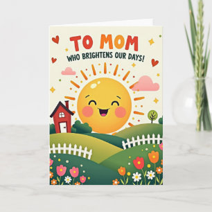 Tarjeta de la madre más brillante jamás