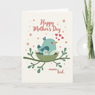 Tarjeta de la Madre Pájaro de Lunares