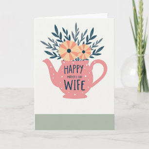 Tarjeta de la Madre Tetera Rosa Rosado
